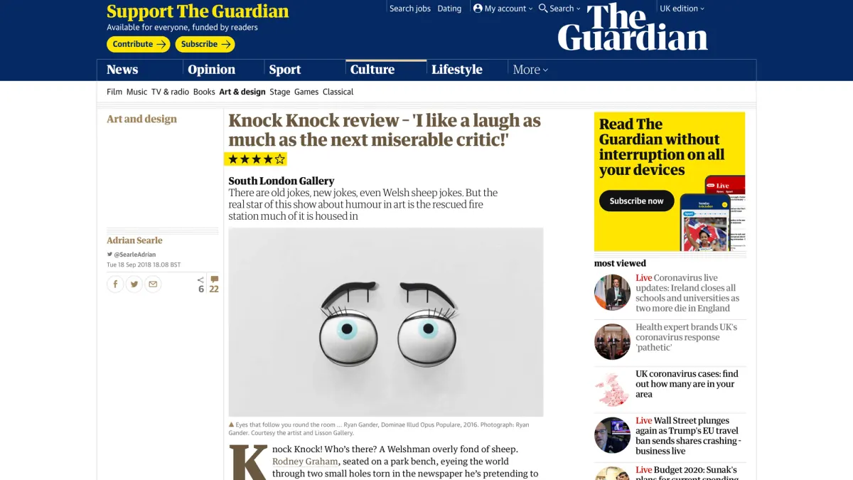 Knock Knock exhibition review,